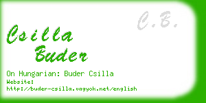 csilla buder business card
